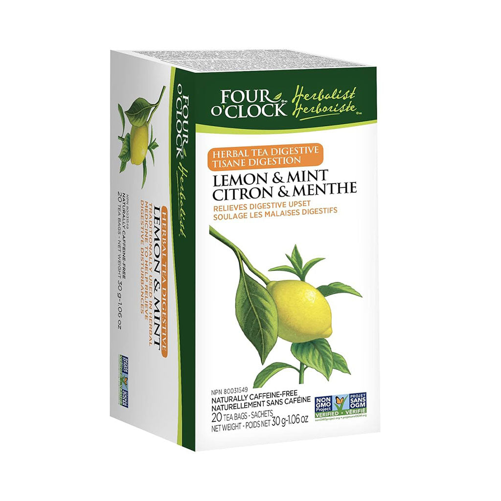 four o'clock tisane digestion citron menthe 20 sachets - La Boite à Grains