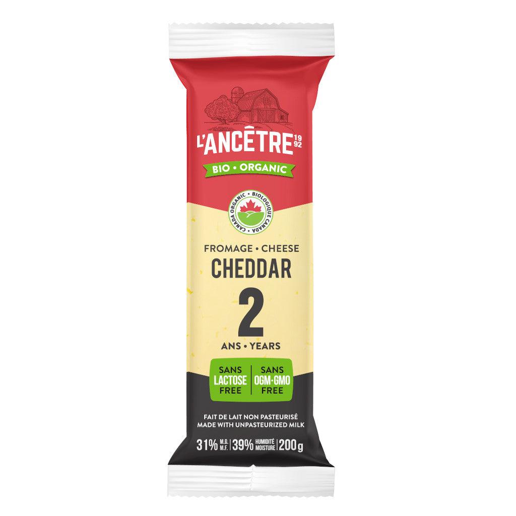 Fromage Cheddar 2 Ans Biologique L'Ancêtre - La Boite à Grains