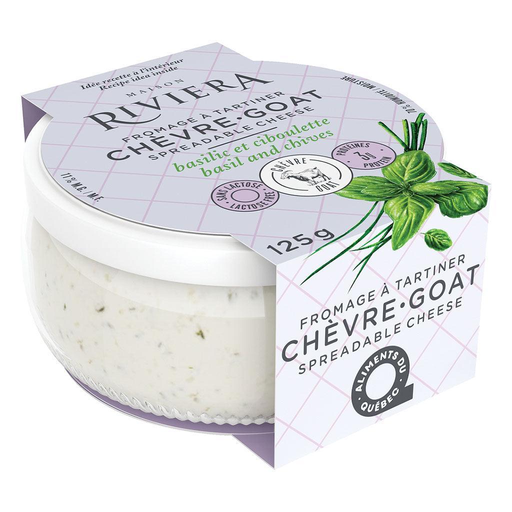 Goat Cheese Spread with Basil and Chives Maison Riviera - La Boite à Grains