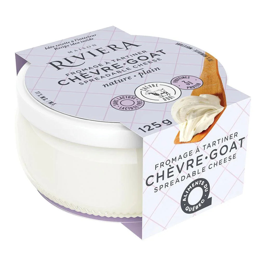 Fromage de Chèvre à Tartiner Nature Maison Riviera - La Boite à Grains