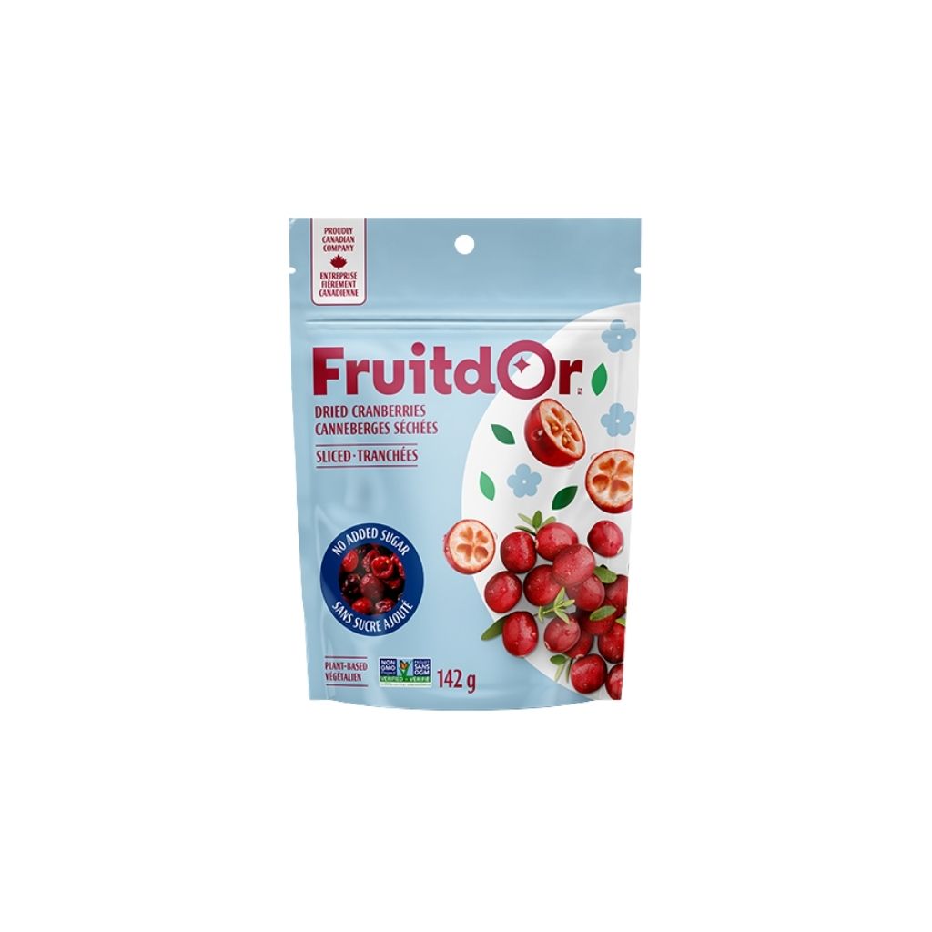 canneberges séchées tranchées Fruit d'Or - La Boite à Grains