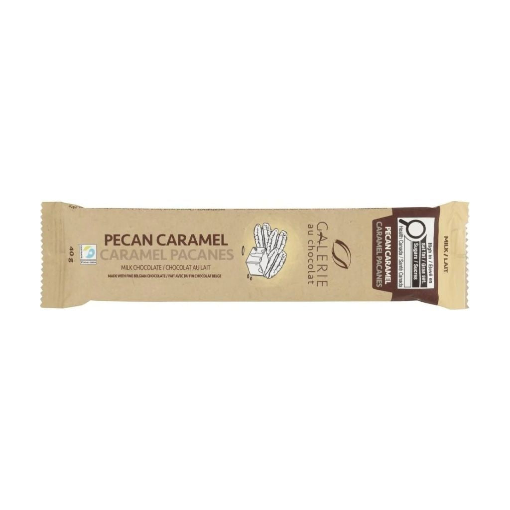 Pecan Caramel Milk Chocolate Galerie au Chocolat - La Boite à Grains