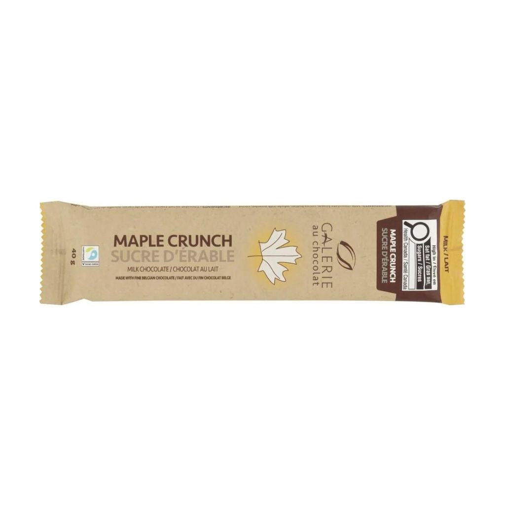 Maple Crunch Milk Chocolate Galerie au Chocolat - La Boite à Grains