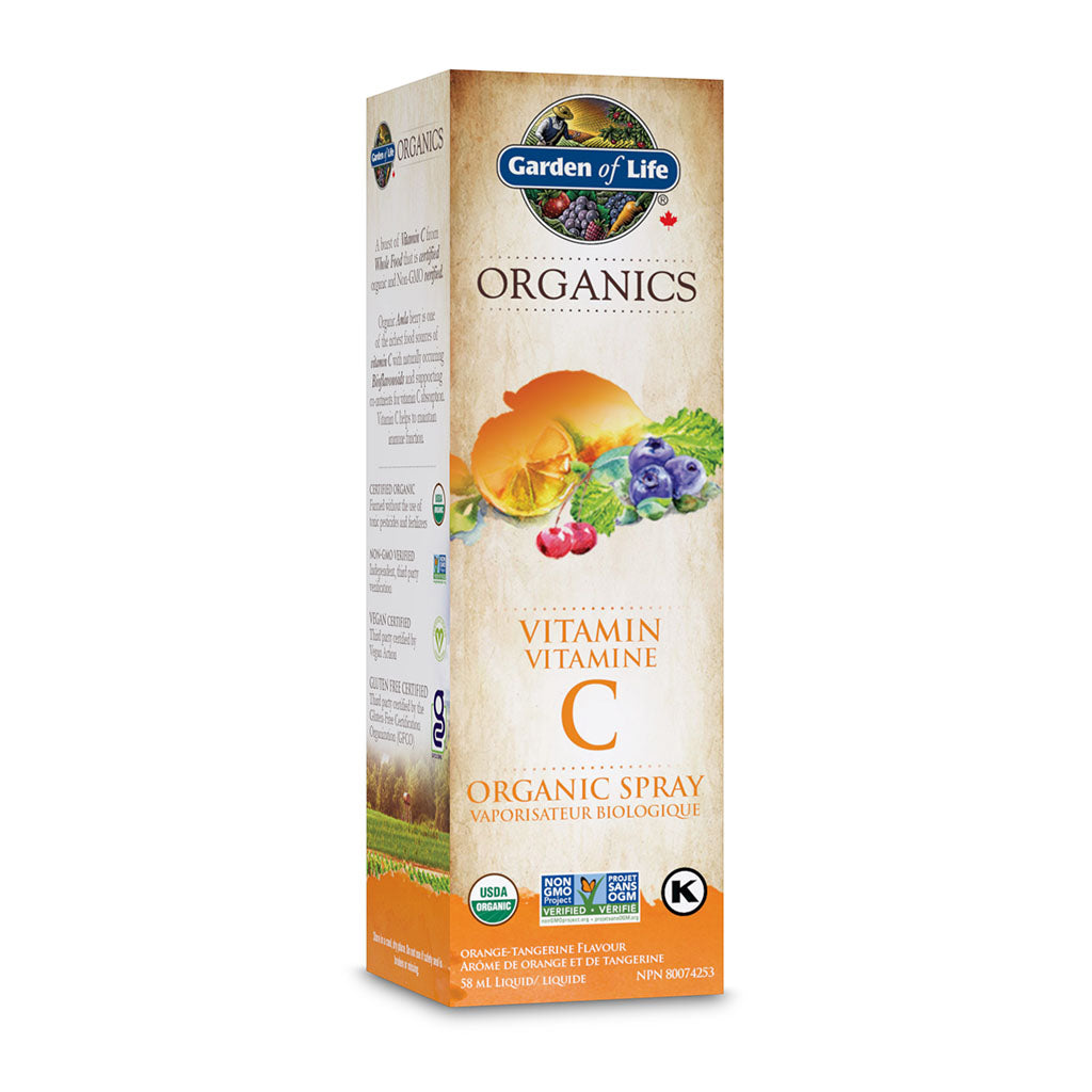 garden of life organics vaporisaeur biologique arôme orange tangerine 58 ml