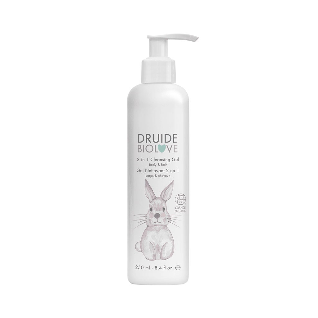 Gel Nettoyant 2 en 1 Corps & Cheveux Bébé Druide - La Boite à Grains