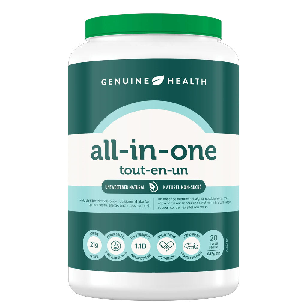 Genuine health all-in-one tout-en-un naturel non-sucré 643 g - La Boite à Grains