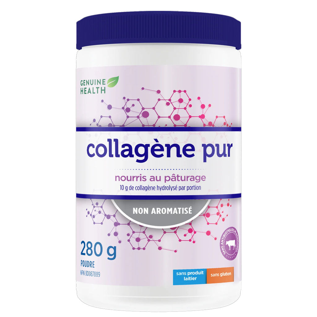 Genuine health collagène pur non aromatisé 280 g - La Boite à Grains