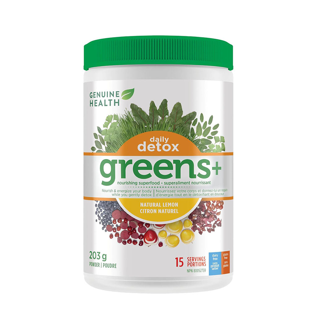 greens+ daily detox Genuine Health - La Boite à Grains