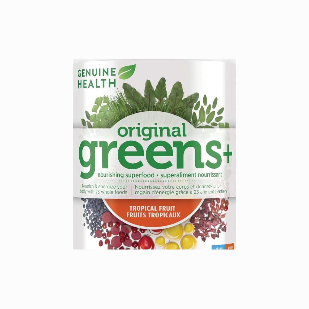 échantillon Original Greens+ Fruits tropicaux Genuine Health - La Boite à Grains