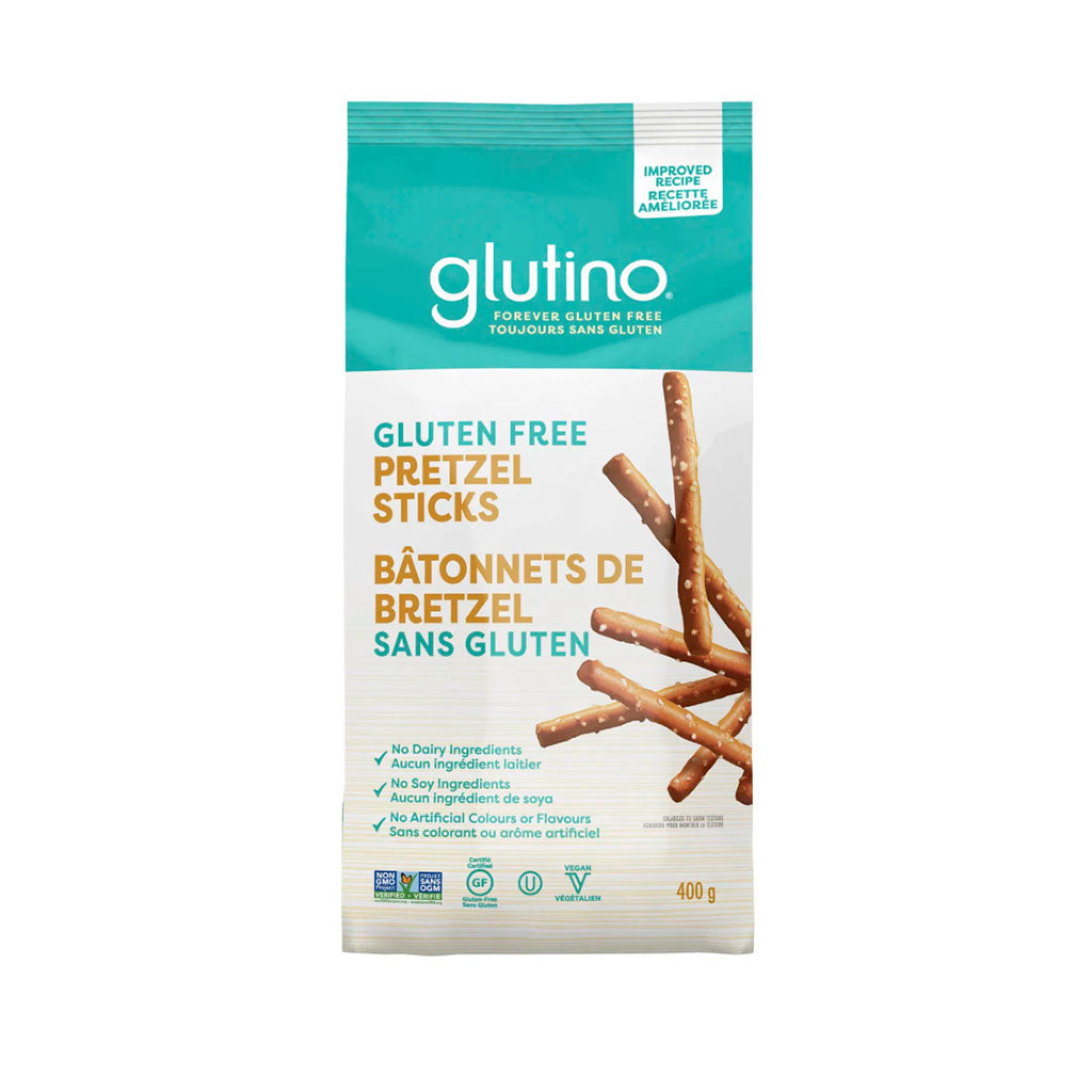 bâtonnets de bretzel sans gluten Glutino - La Boite à Grains