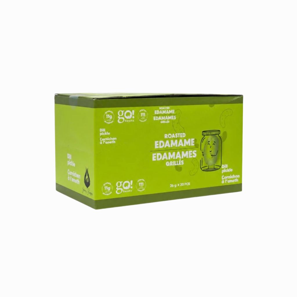 Roasted edamame with dill pickles by Go Beanz - La Boite à Grains