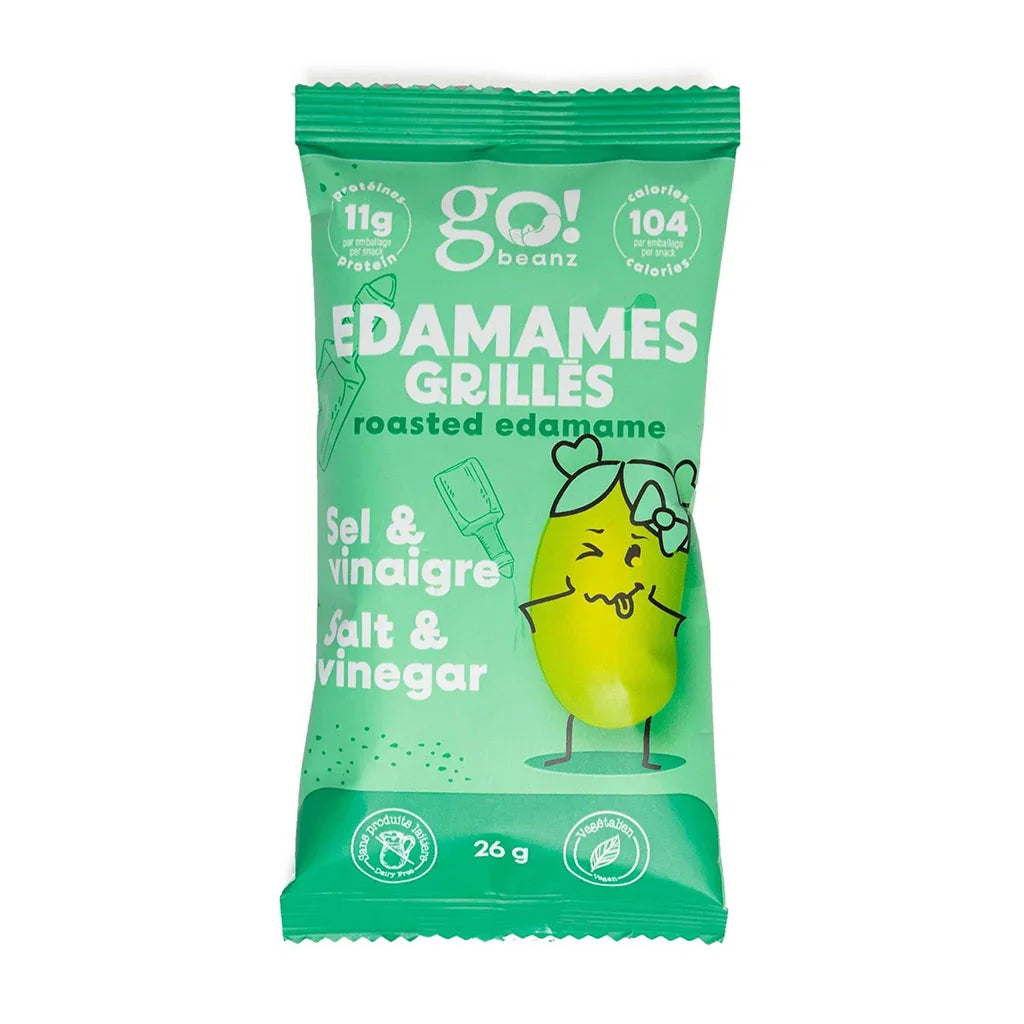 Go Beanz Salt and Vinegar Grilled Edamame - La Boite à Grains