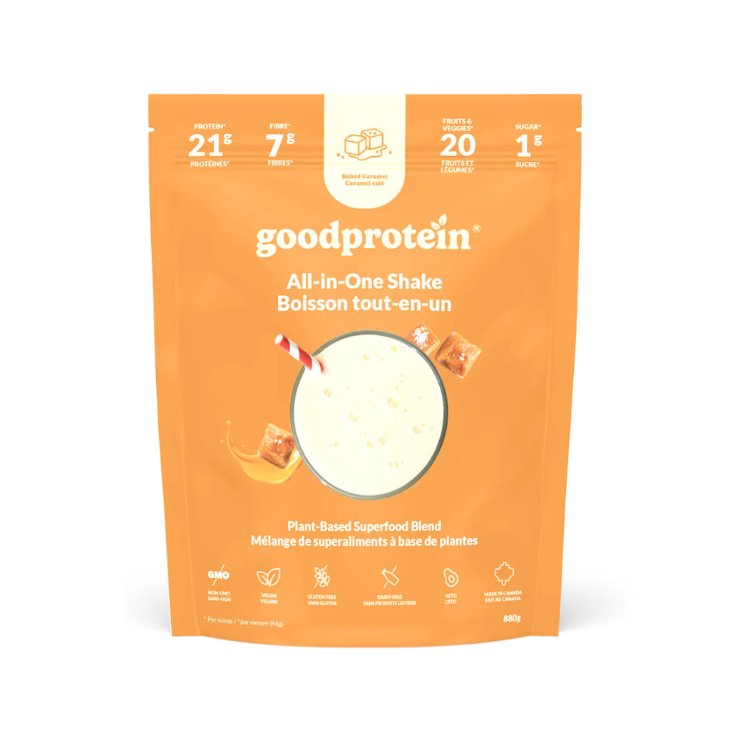 good protein boisson tout en un caramel salé - La Boite à Grains