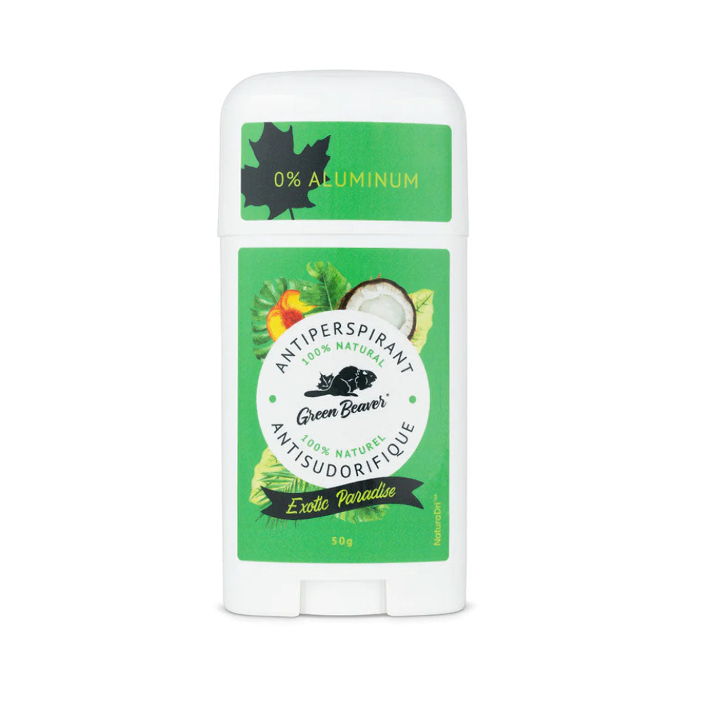 green beaver antisudorifique naturel exotic paradise 50 g
