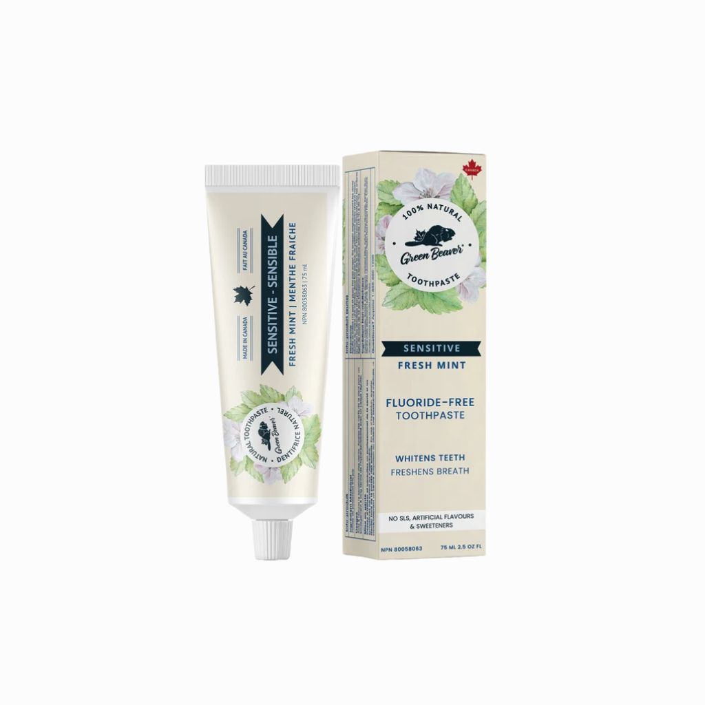 dentifrice sans fluor dents sensibles Green Beaver - La Boite à Grains