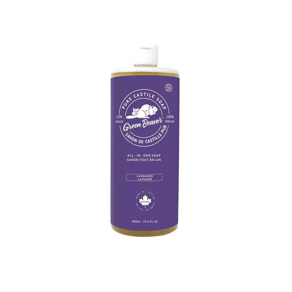 green beaver savon de castille pur lavande 990 ml - La Boite à Grains