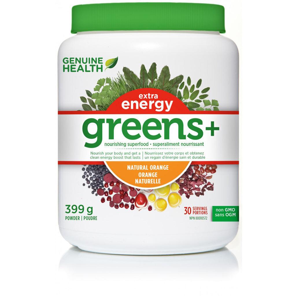 Greens+ Extra Energy Orange Genuine Health - La Boite à Grains