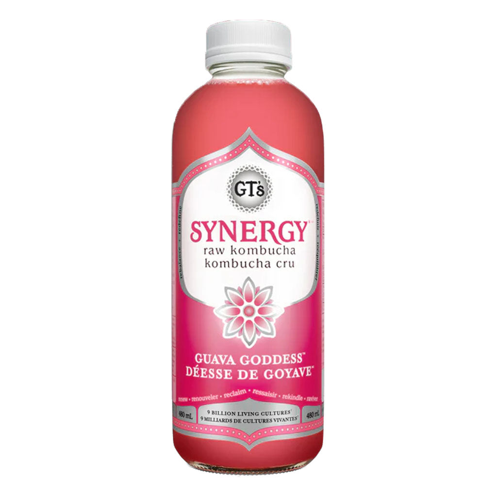 GT's kombucha synergy déesse de goyave 480 ml - La Boite à Grains