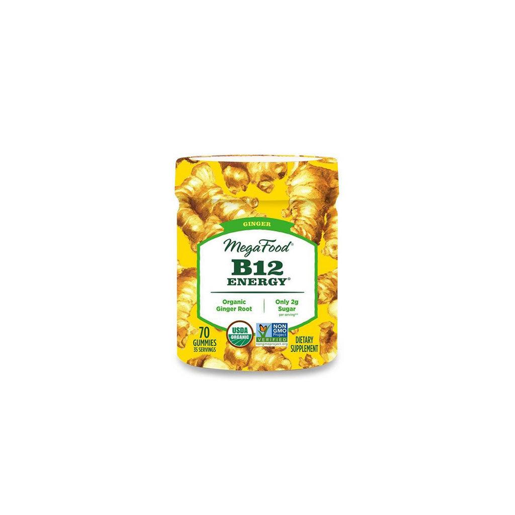 Gummies B12 Énergie Gingembre Bio MegaFood - La Boite à Grains