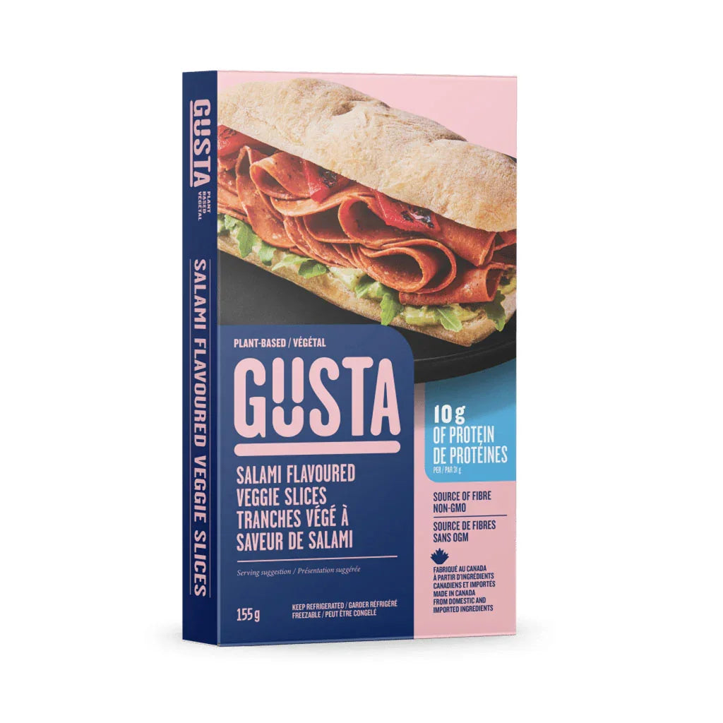 tranches végé à saveur de salami Gusta - La Boite à Grains
