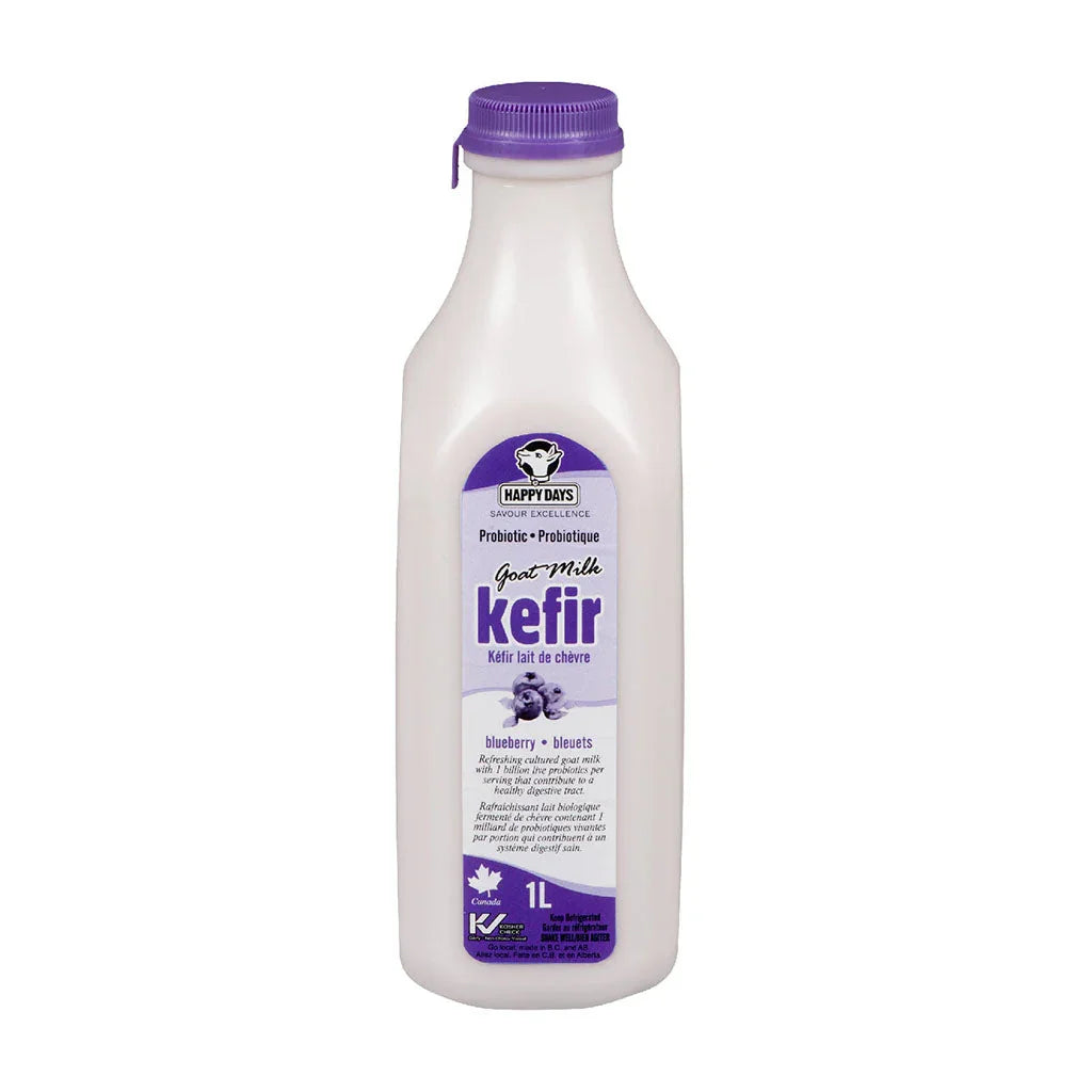 happy days kefir goat's milk blueberries - La Boite à Grains
