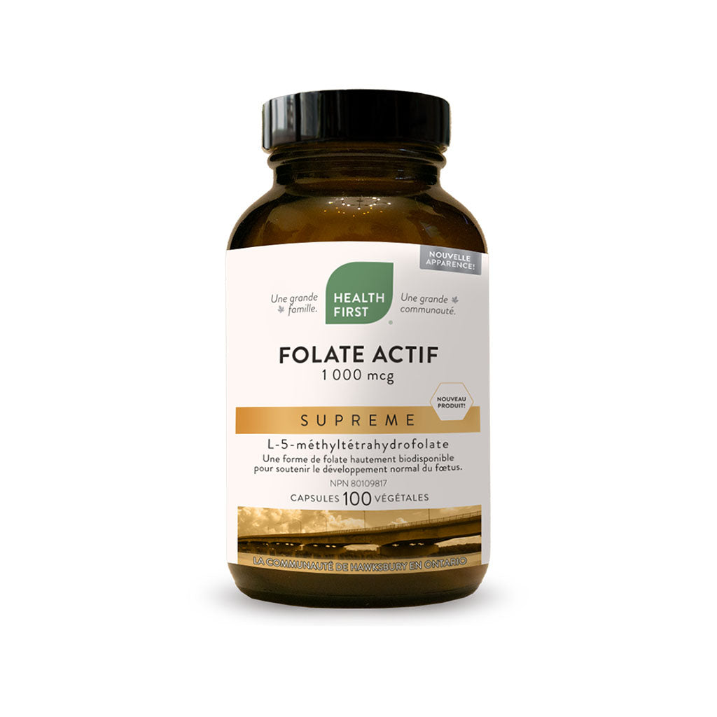 health first folate actif suprême 100 capsules végétales