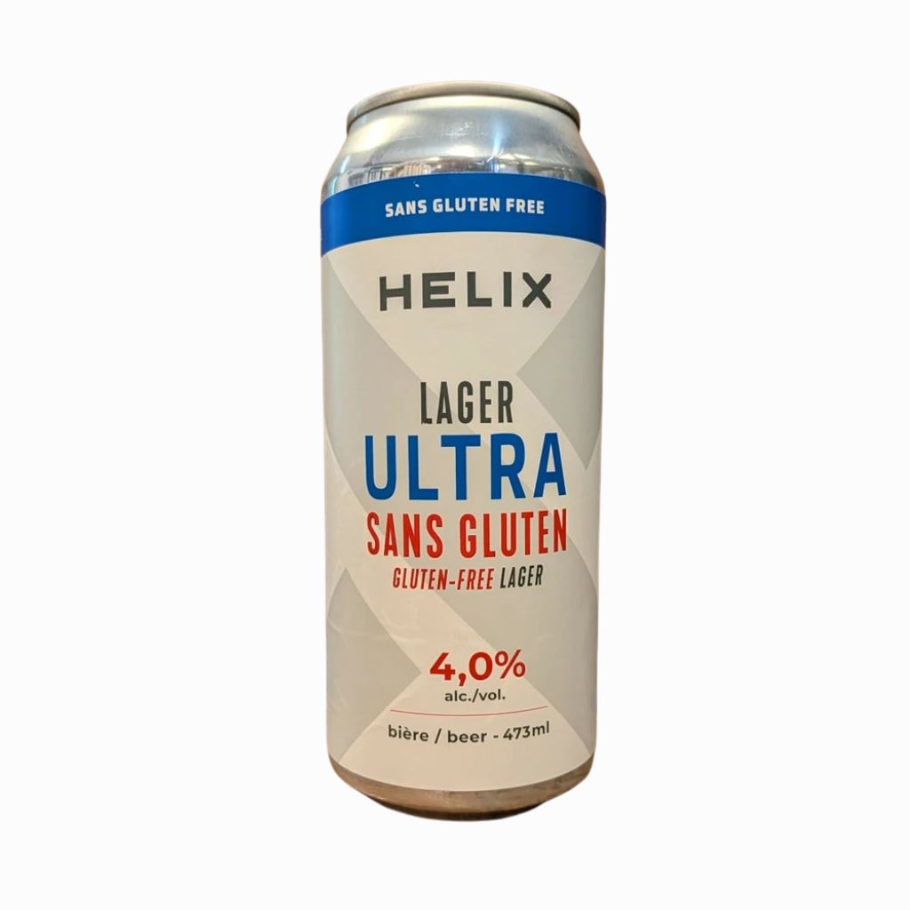 bière Lager ultra sans gluten Helix - La Boite à Grains