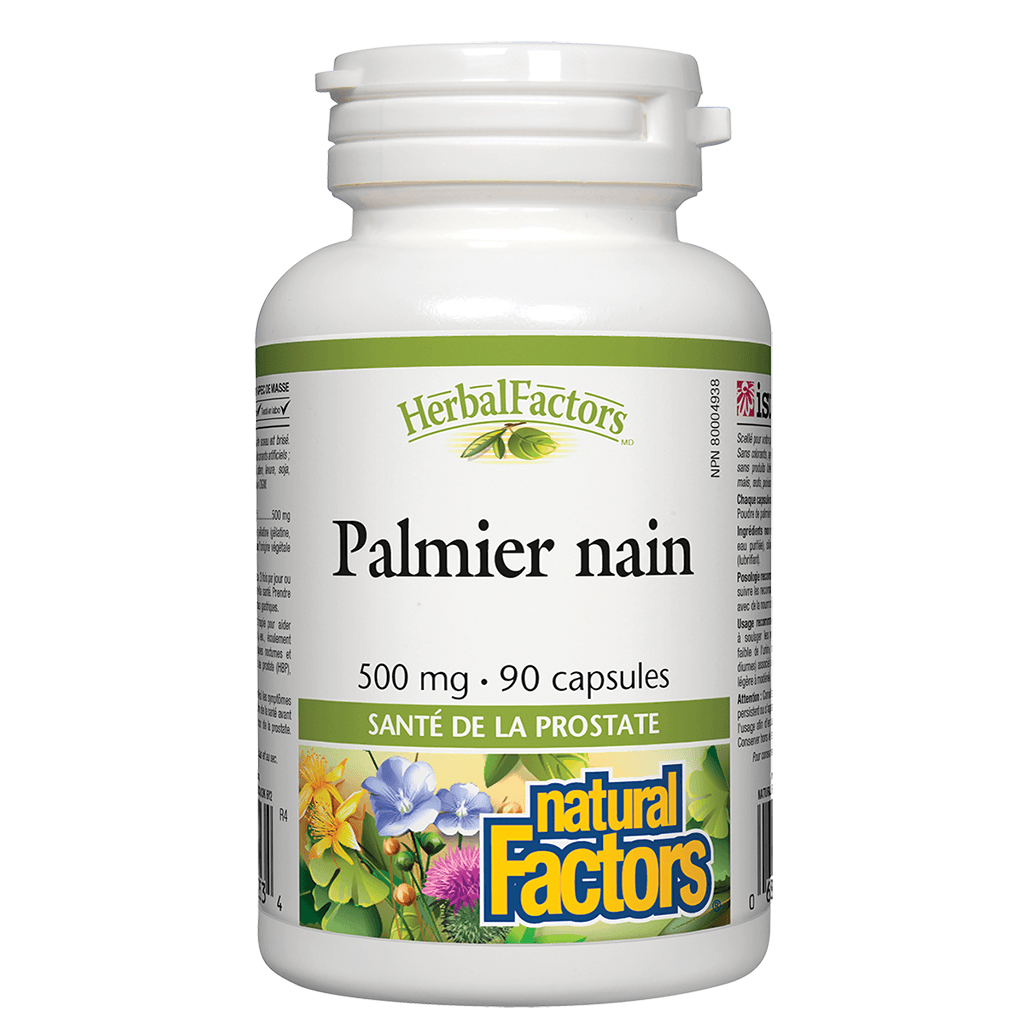 HerbalFactors Palmier Nain Natural Factors - La Boite à Grains