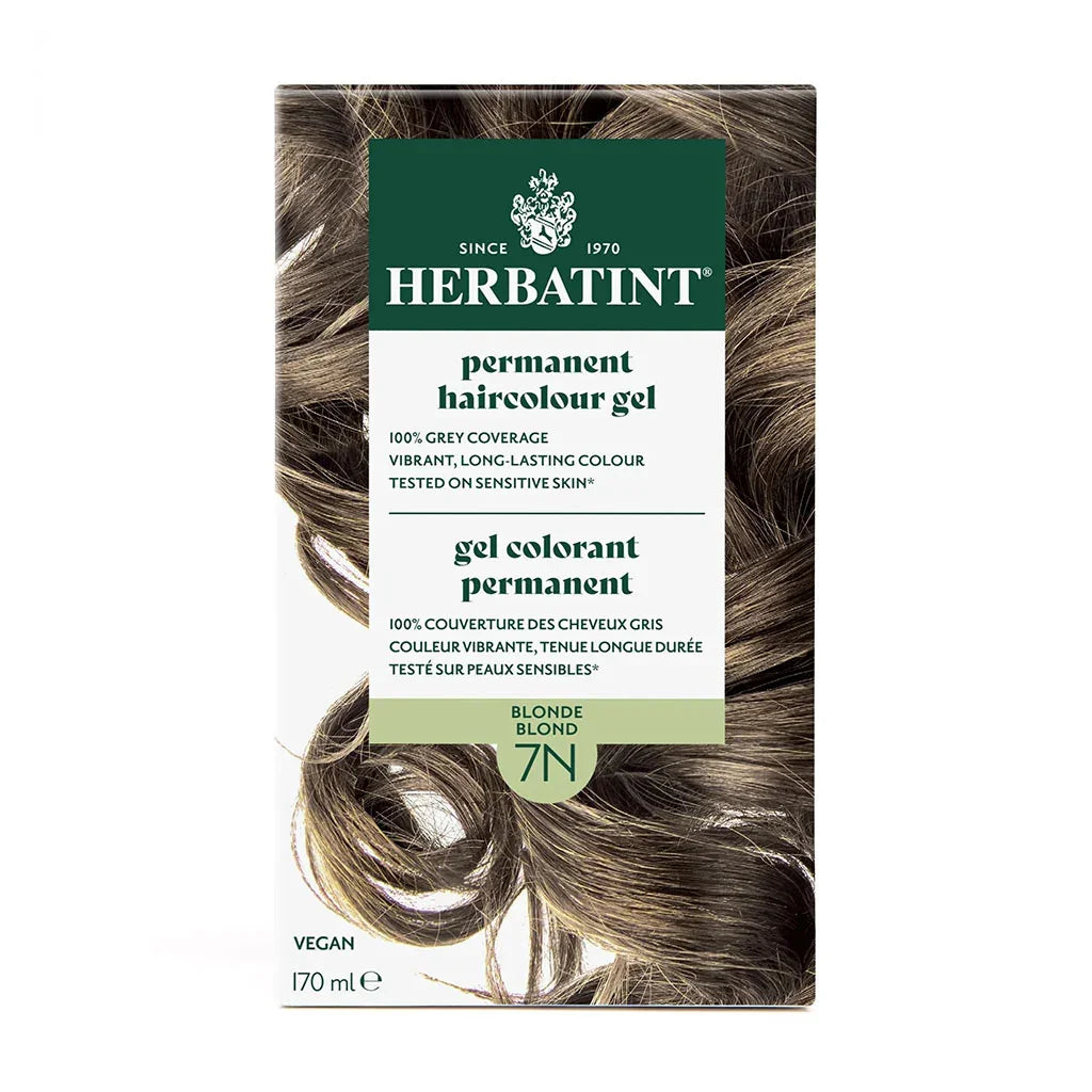 Permanent Hair Dye - Blonde 7N Herbatint - La Boite à Grains