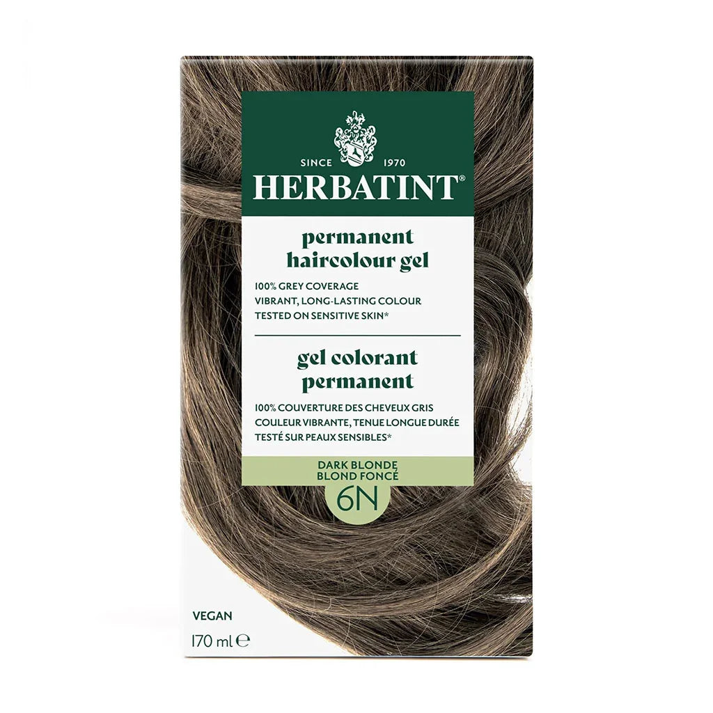 Colorant Permanent à Cheveux - Blond Foncé 6N Herbatint - La Boite à Grains