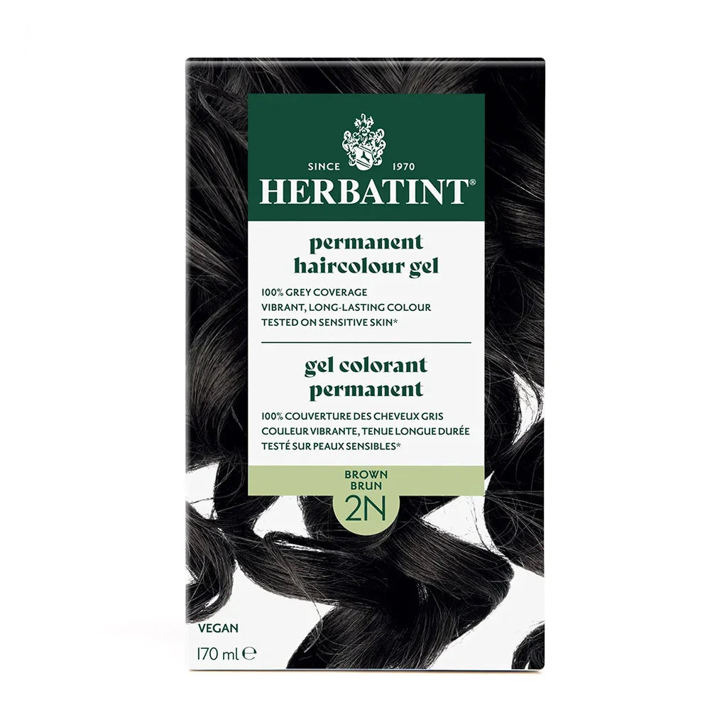 Permanent Hair Dye - Brown 2N Herbatint - La Boite à Grains