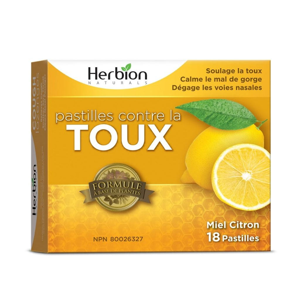 herbion pastilles contre la toux miel citron 18 pastilles