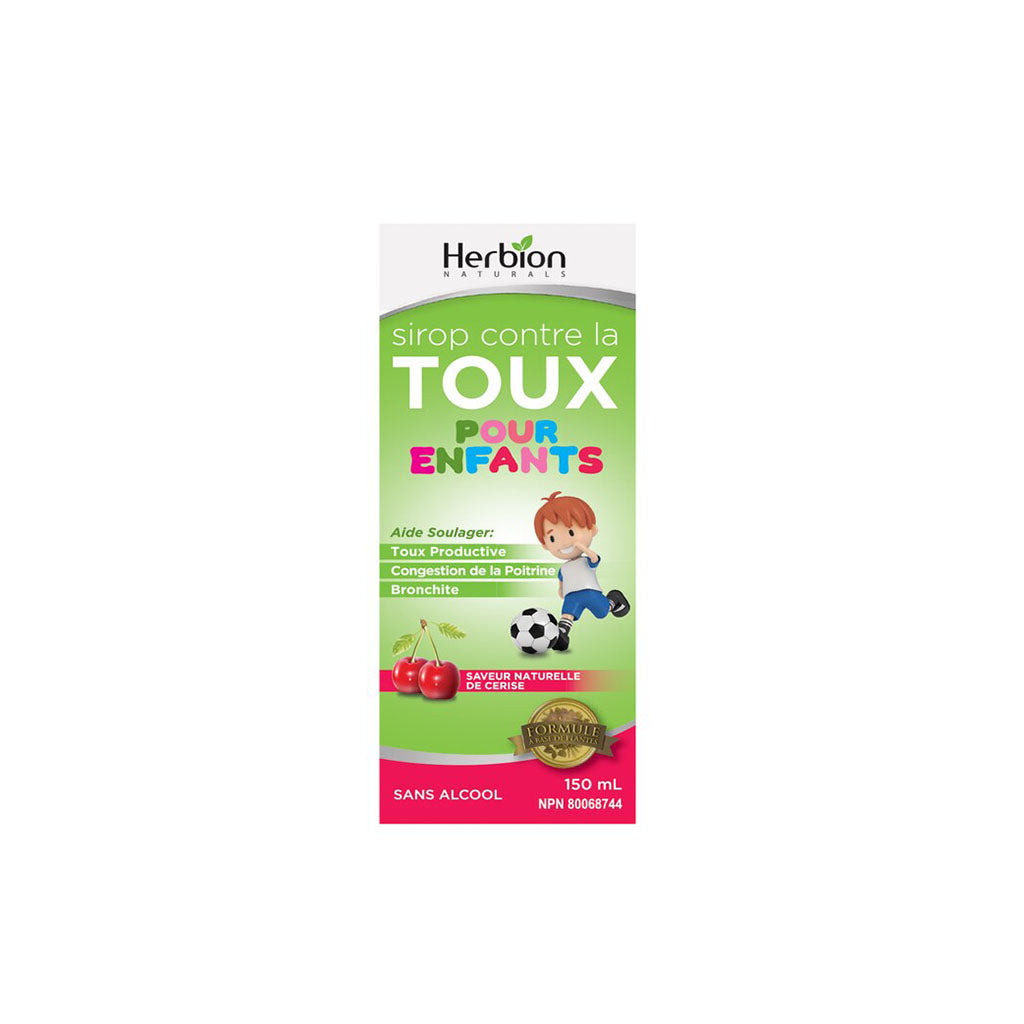herbion sirop contre la toux pour enfants saveur naturelle de cerise 150 ml