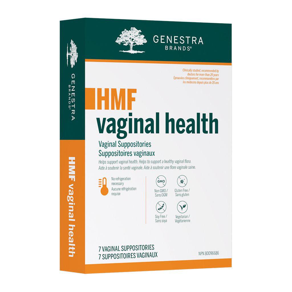 HMF Vaginal Health Suppositoires Vaginaux Genestra Brands - La Boite à Grains