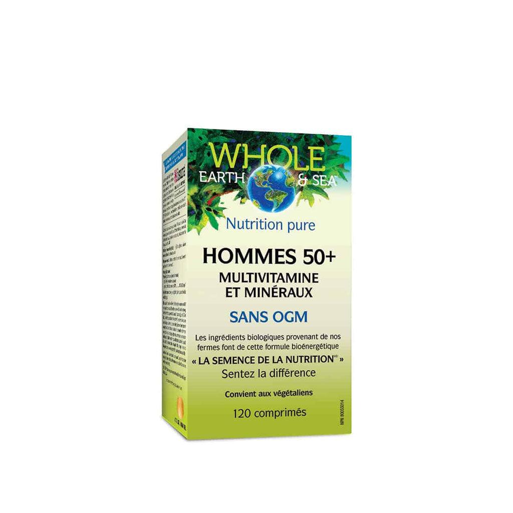 Hommes 50+ Multivitamines & Minéraux Whole Earth & Sea - La Boite à Grains