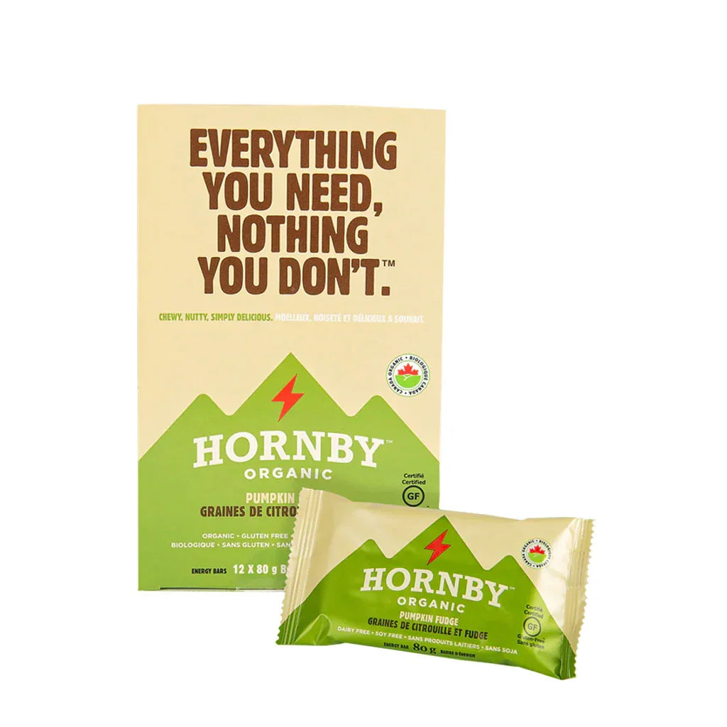 Box of 12 Pumpkin Seed and Fudge Energy Bars Hornby Organic 12x80 g - La Boite à Grains