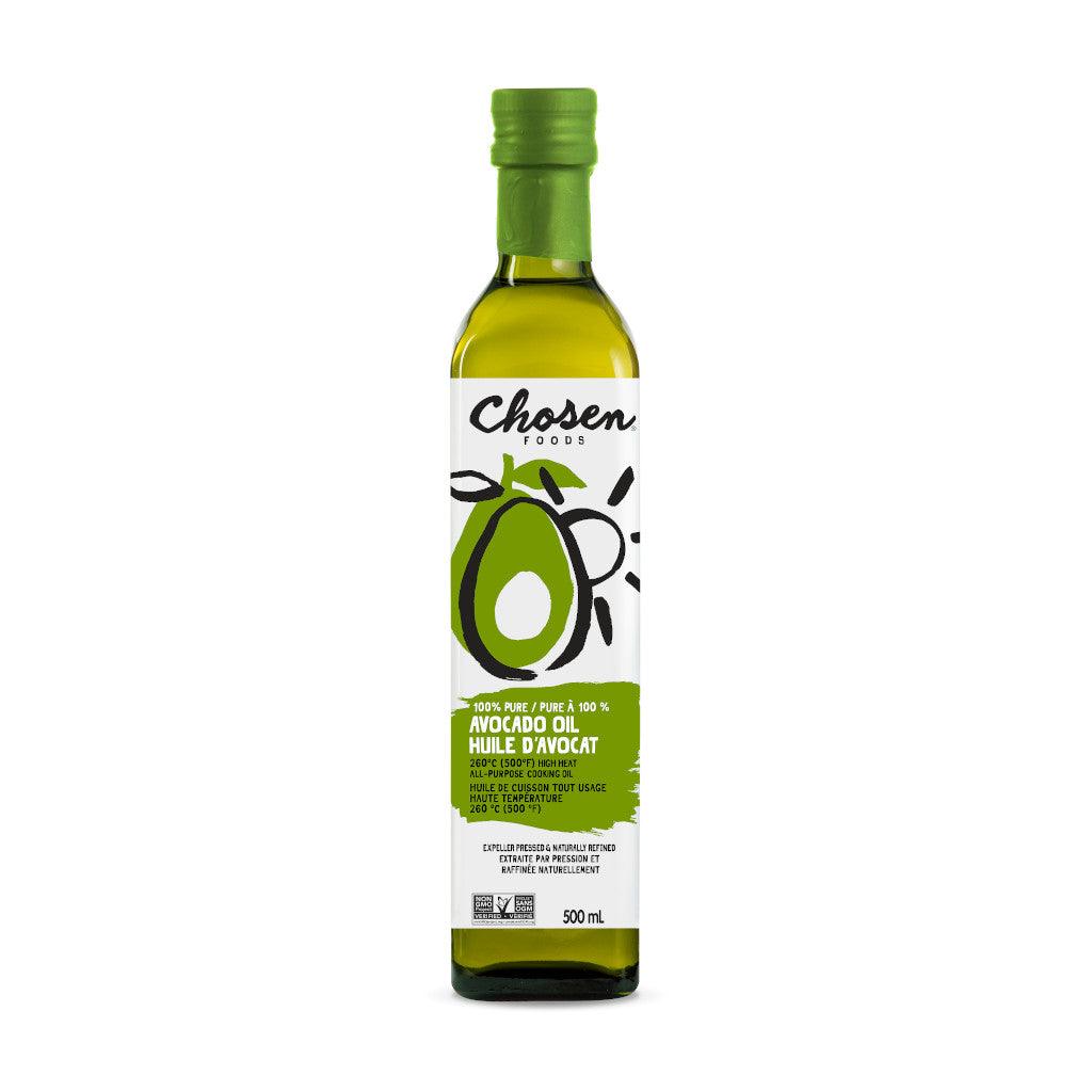 Huile d'Avocat Pure à 100% Chosen Foods - La Boite à Grains