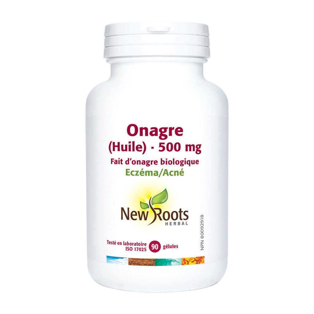 Huile d'Onagre 500 mg New Roots Herbal - La Boite à Grains