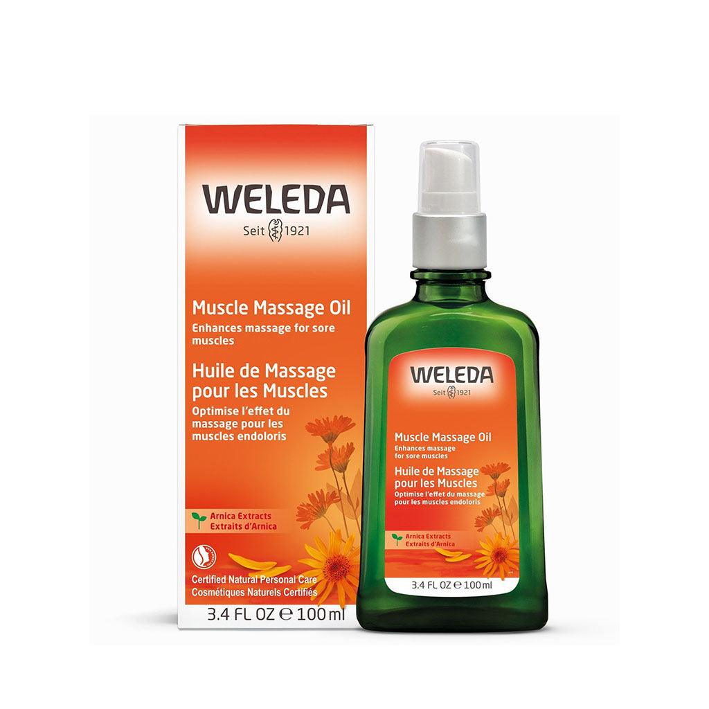 Huile de Massage pour les Muscles à l'Arnica Weleda - La Boite à Grains