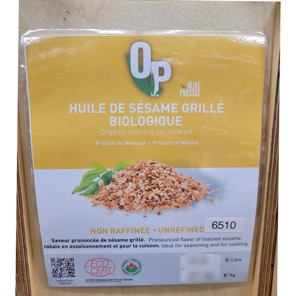 Huile de sésame grillé - Épicerie Eco Vrac