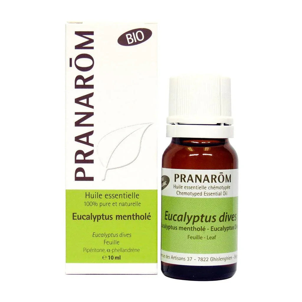 Huile Essentielle d'Eucalyptus Mentholé Biologique Pranarôm - La Boite à Grains
