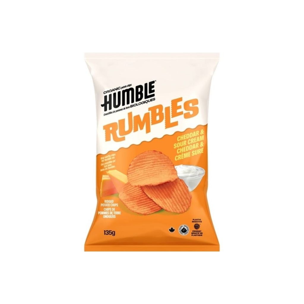 Something Rumbles Croustilles Ondulées Rumbles Cheddar & Crème Sure Biologique – La Boite ...