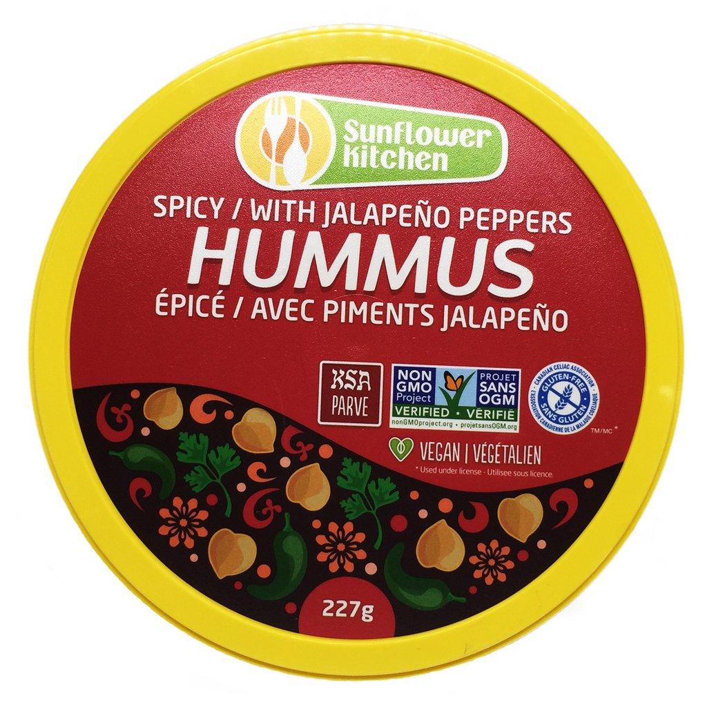 Hummus Épicé avec Piments Jalapeño Sunflower Kitchen - La Boite à Grains