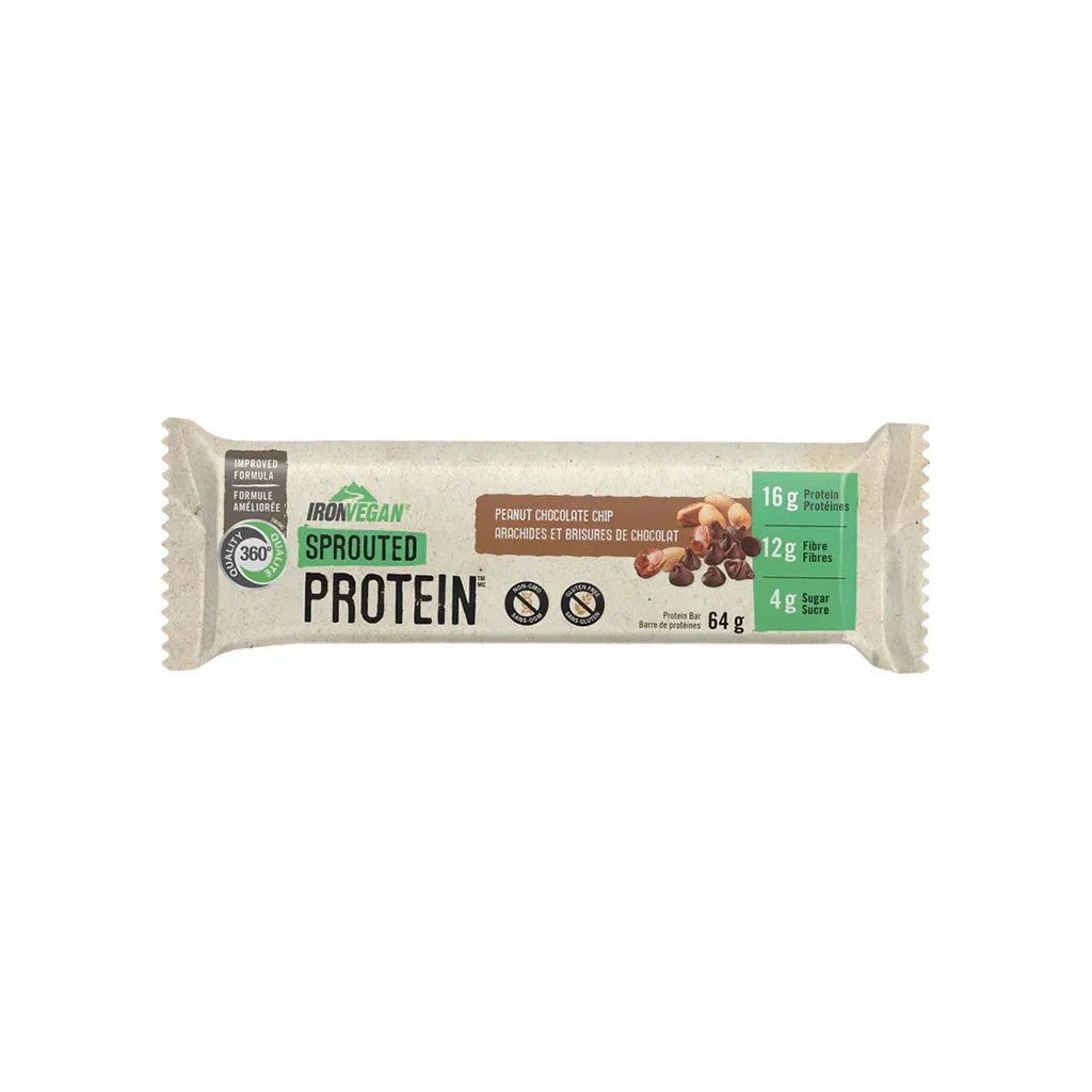 iron vegan sprouted protein peanut and chocolate chips - La Boite à Grains
