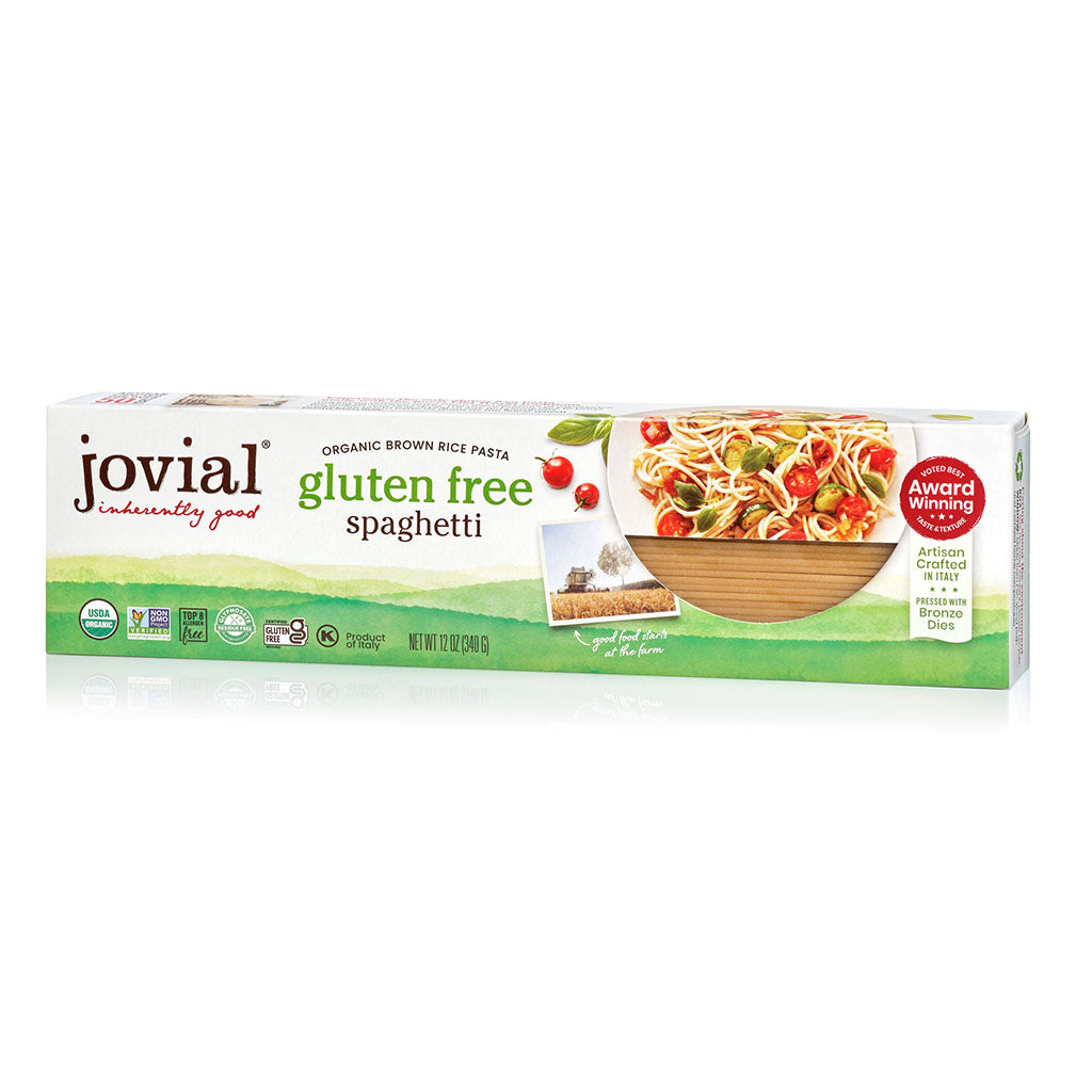 jovial spaghetti sans gluten riz brun biologique 340 g