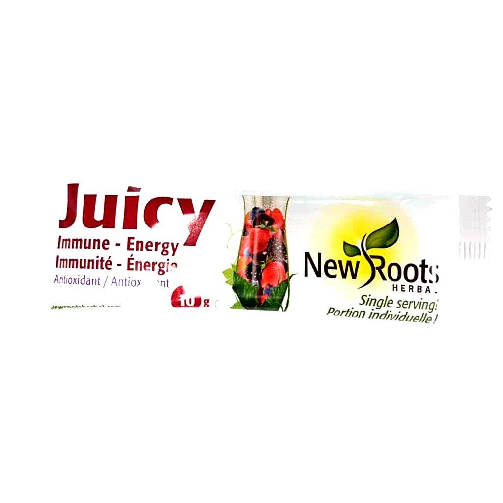 Juicy Immunité Énergie en Sachets New Roots Herbal - La Boite à Grains