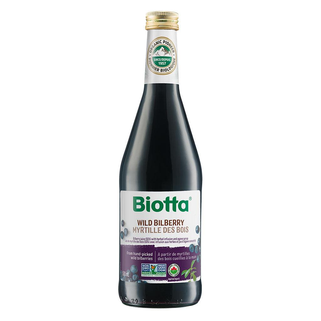 Jus de Myrtilles des Bois Biologique Biotta - La Boite à Grains