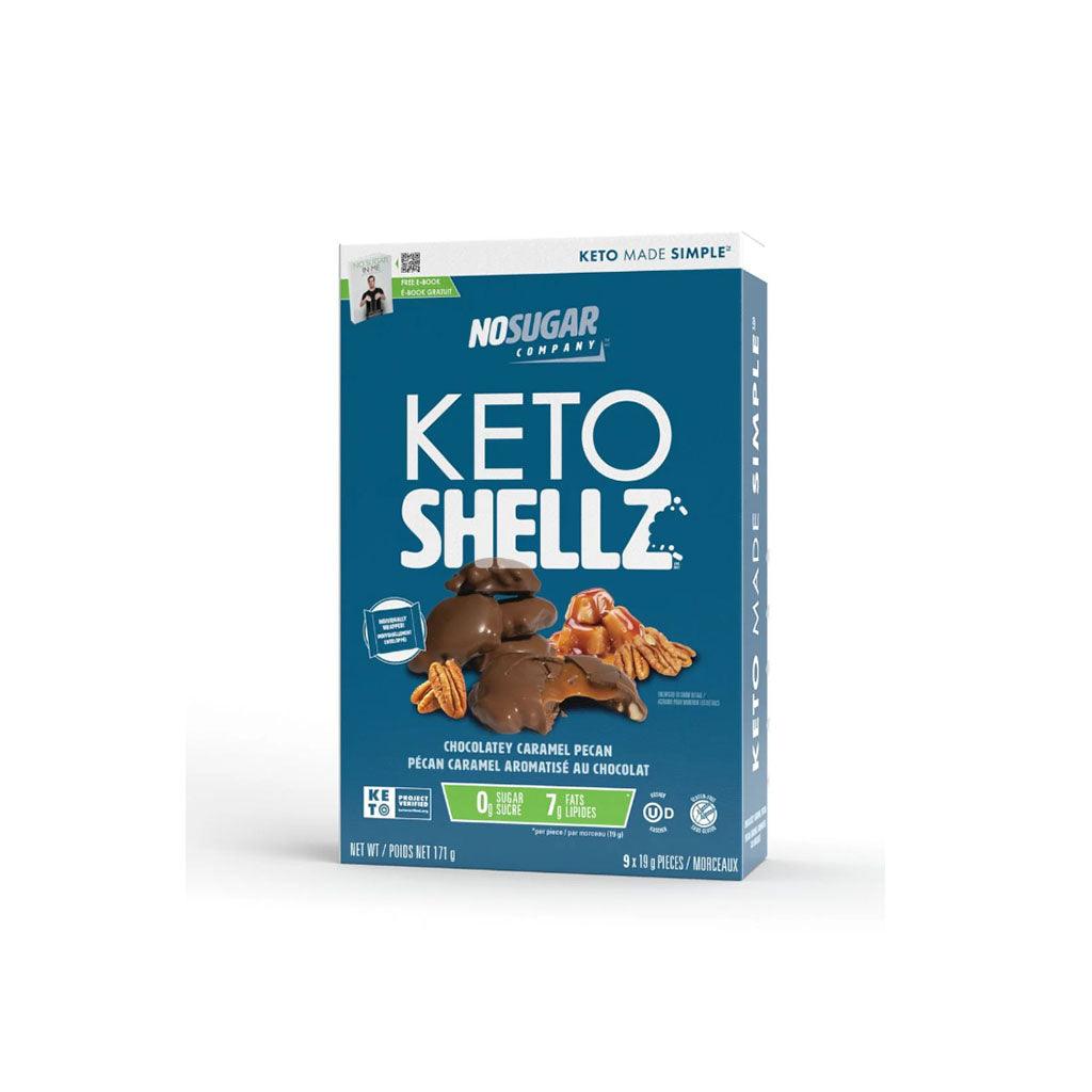 Keto Shellz Pécan Caramel Chocolat No Sugar Company - La Boite à Grains