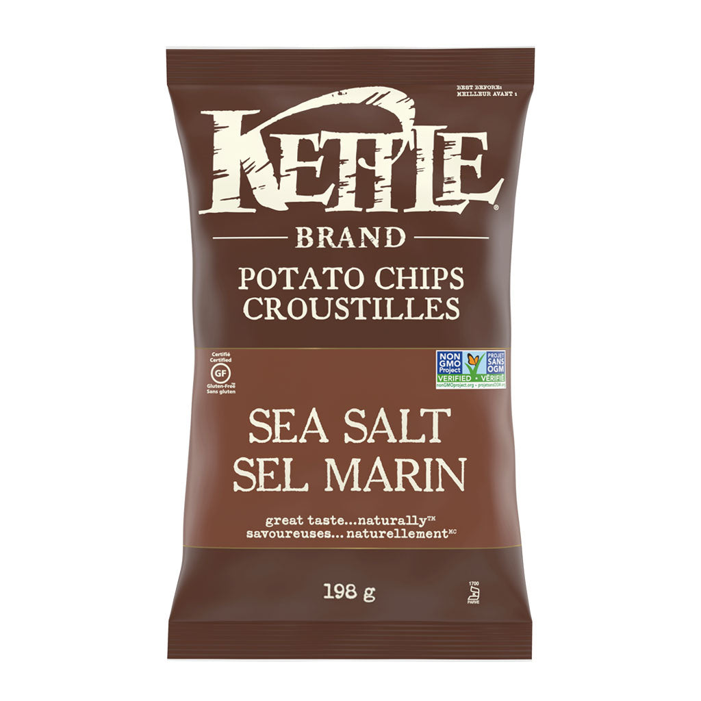 kettle croustilles au sel marin 198 g - la boite a grains
