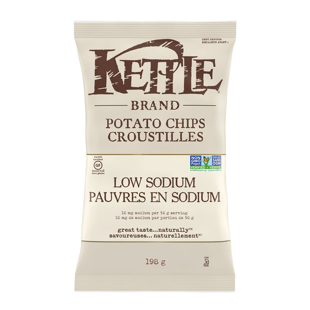 kettle croustilles pauvre en sodium 198 g - la boite à grains